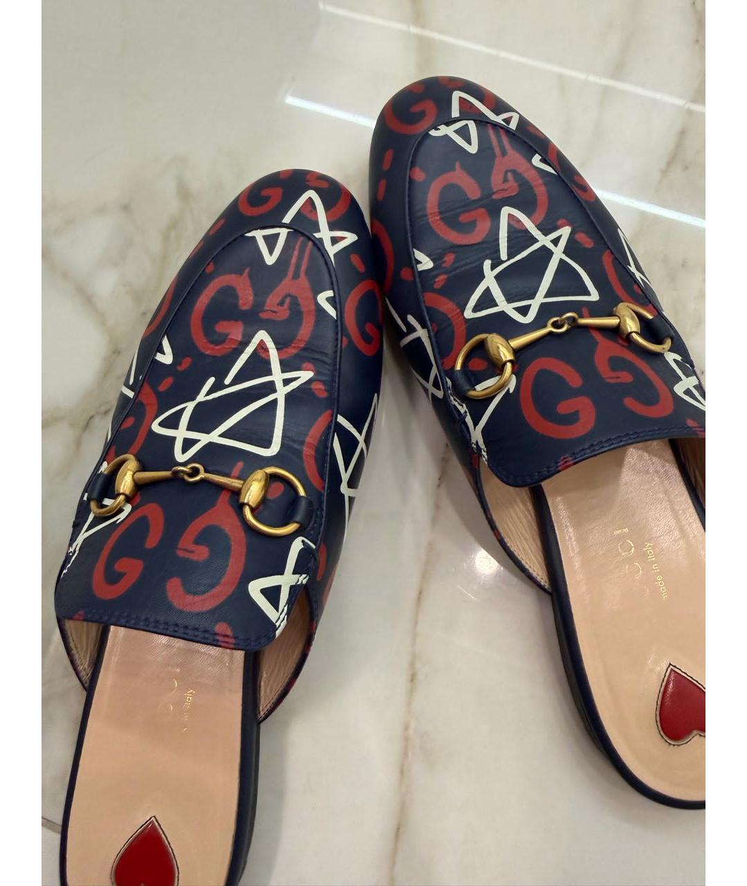 GUCCI Мульти кожаные мюли, фото 4