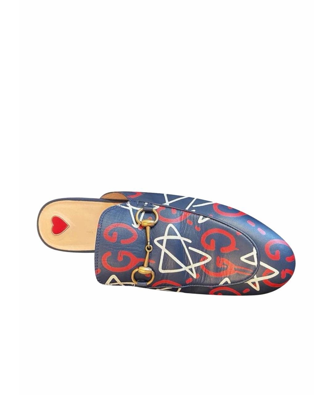 GUCCI Мульти кожаные мюли, фото 1