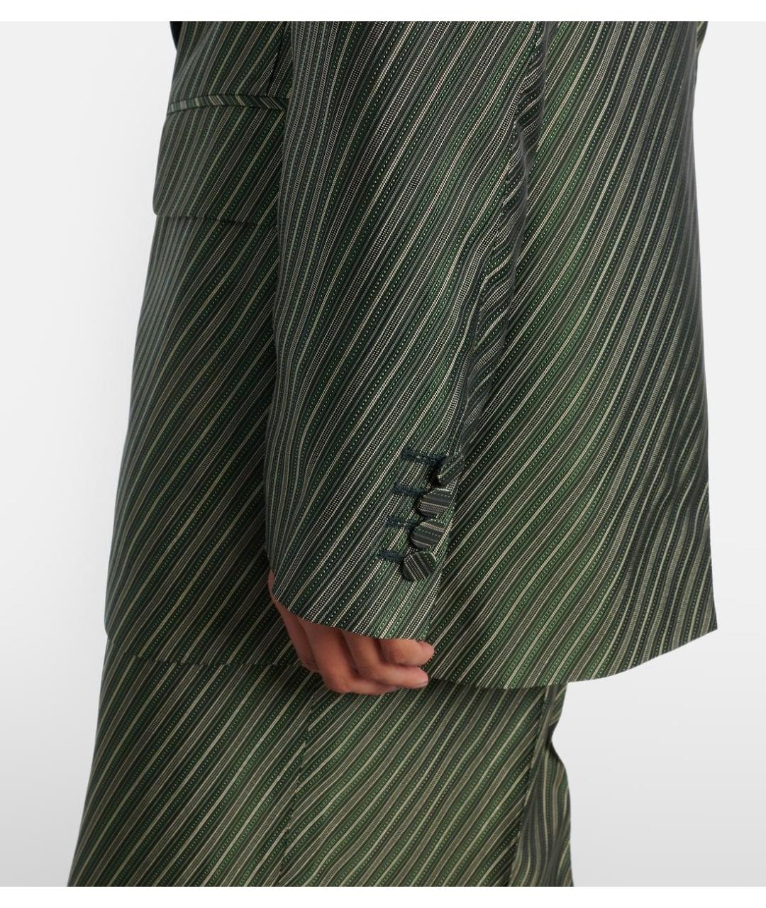 DRIES VAN NOTEN Зеленый вискозный жакет/пиджак, фото 6