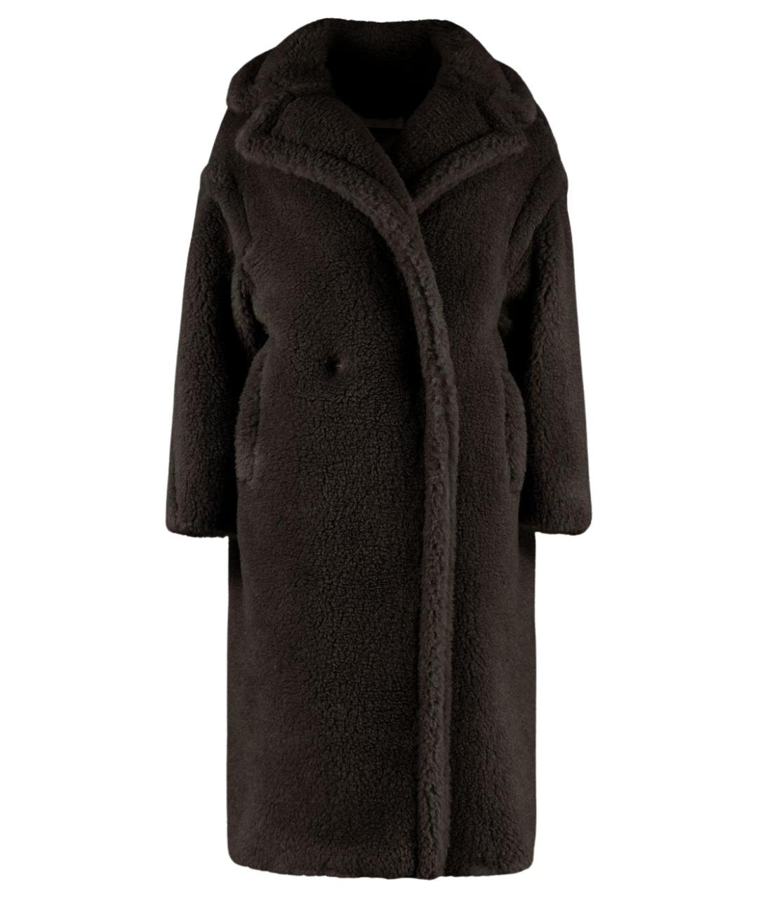 MAX MARA Коричневое шерстяное пальто, фото 1