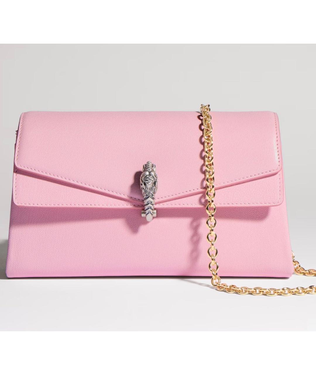 GUCCI Розовая кожаная сумка через плечо, фото 6