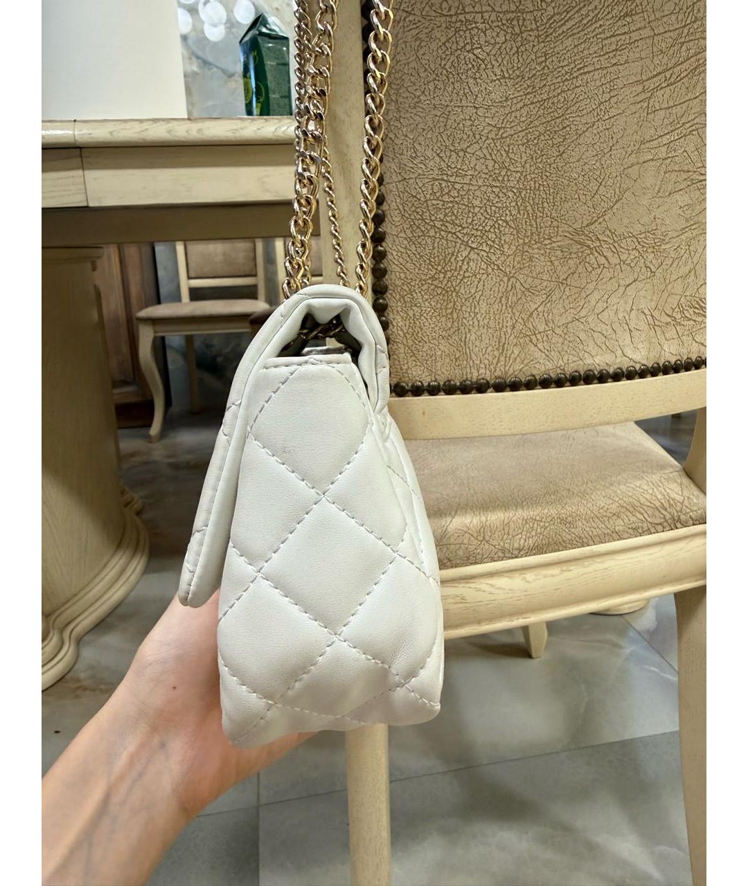 VALENTINO Белая сумка через плечо из искусственной кожи, фото 3