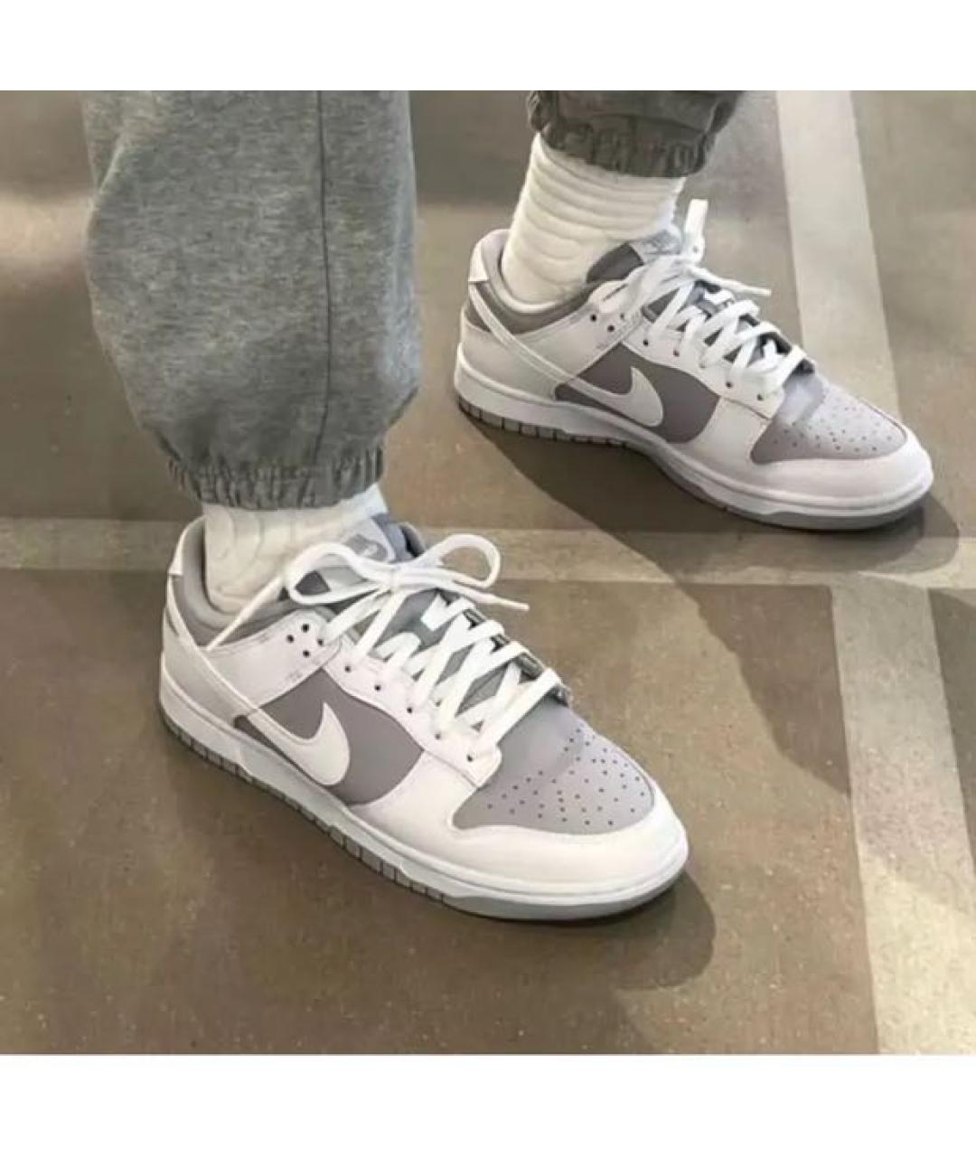 NIKE Серые низкие кроссовки / кеды, фото 7