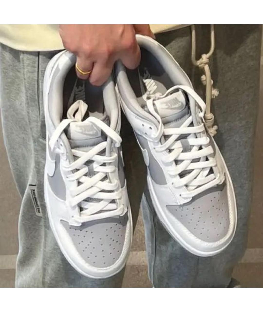 NIKE Серые низкие кроссовки / кеды, фото 5