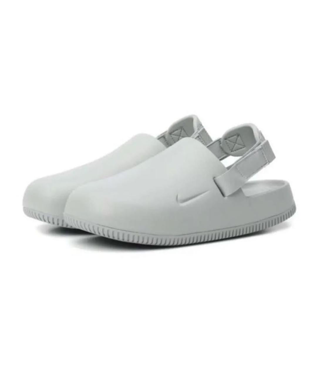 NIKE Серые резиновые шлепанцы, фото 2