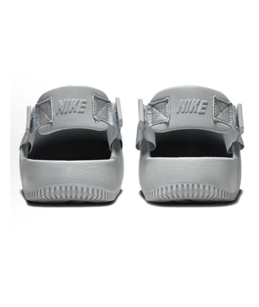 NIKE Серые резиновые шлепанцы, фото 4