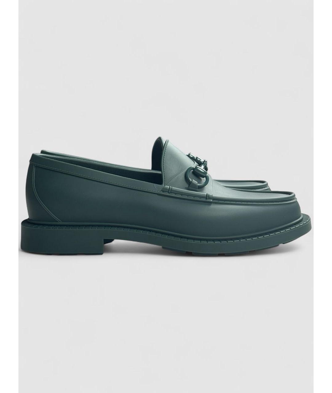 GUCCI Зеленые лоферы, фото 6