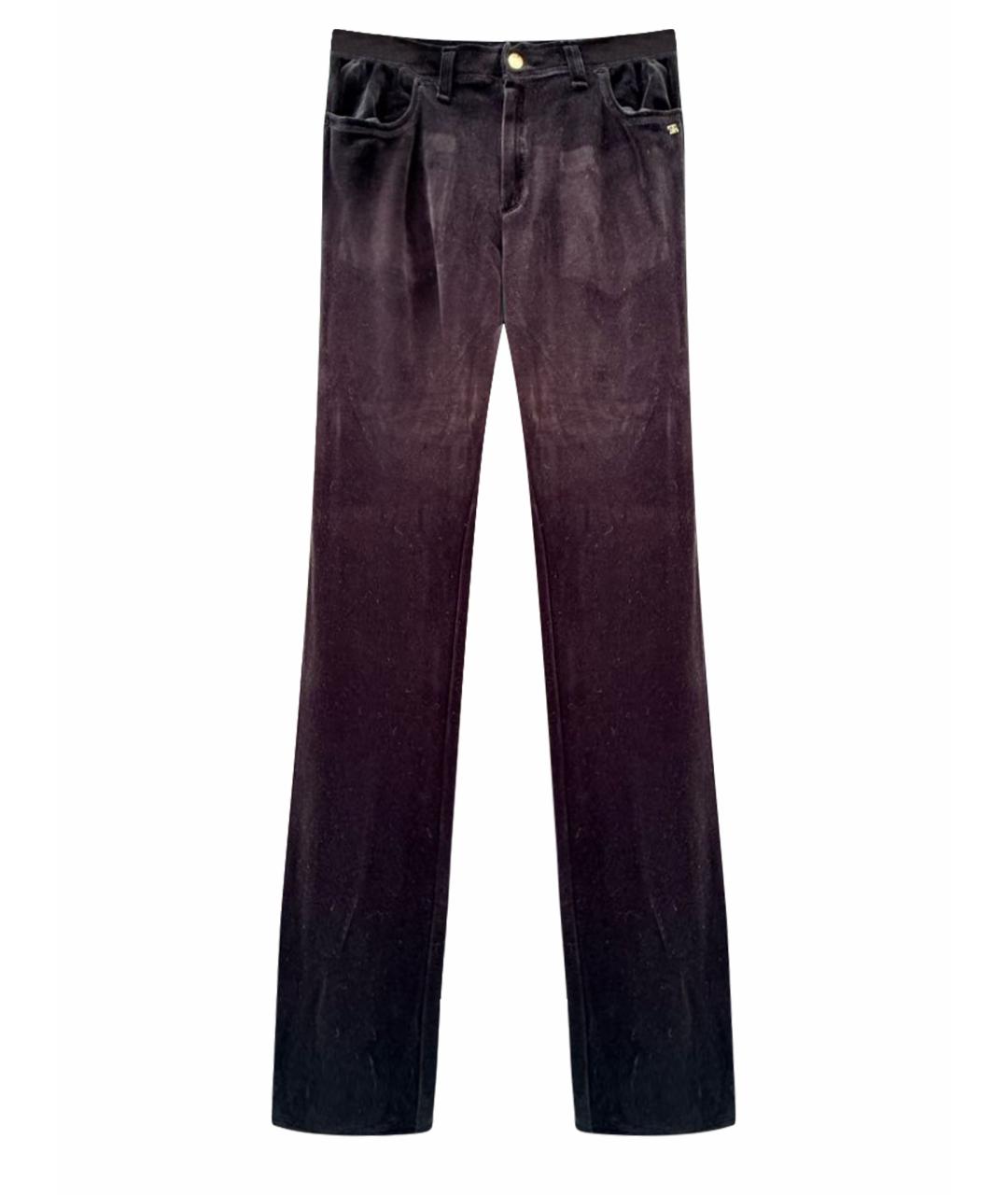 SONIA RYKIEL Черные велюровые брюки узкие, фото 1