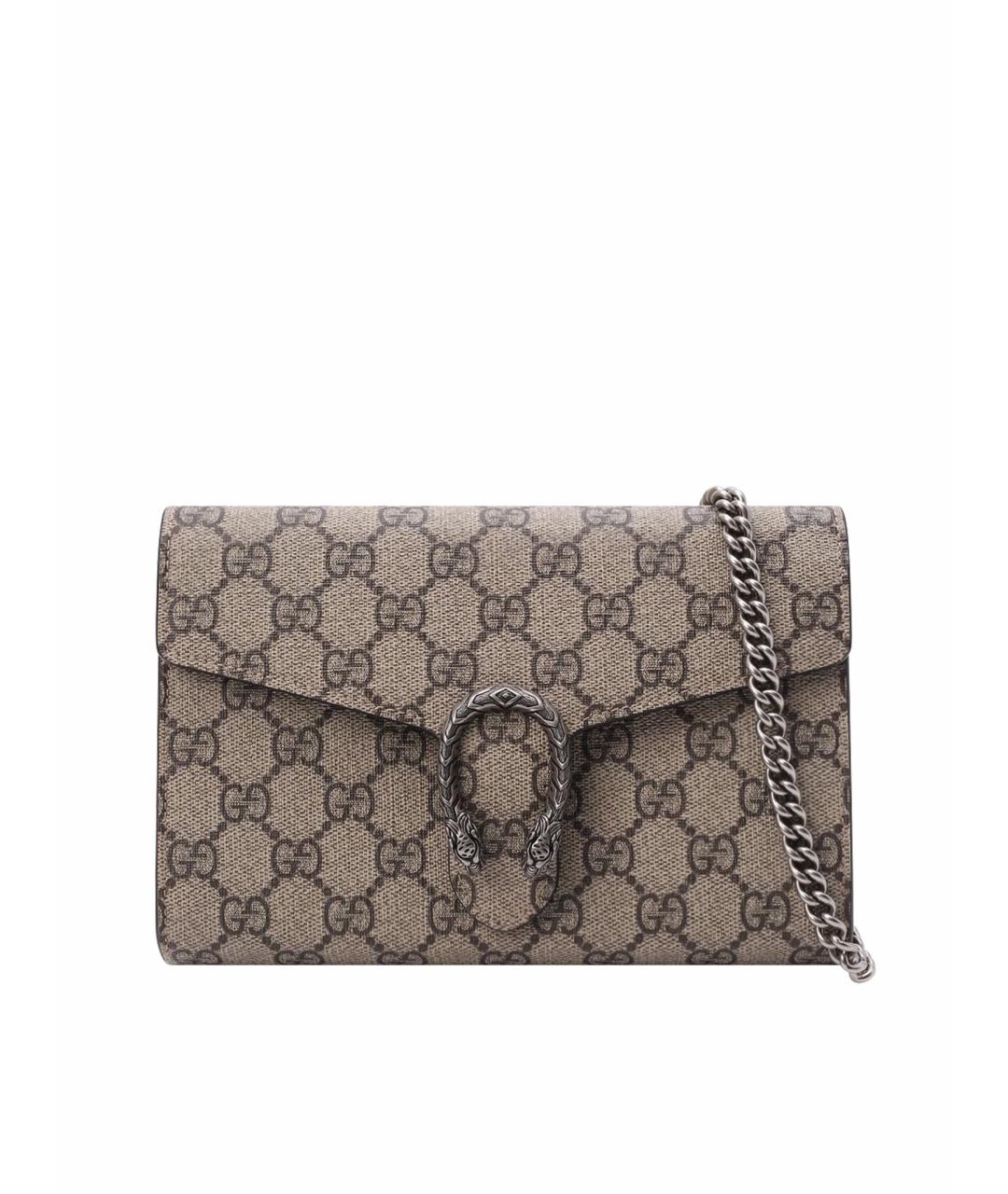 GUCCI Бежевая кожаная сумка через плечо, фото 9