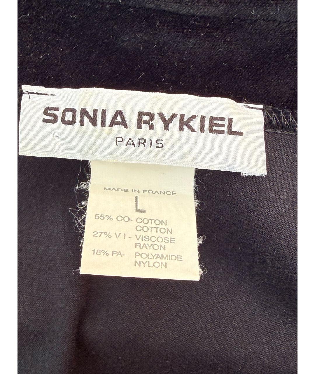 Sonya Rykiel Черный велюровый костюм с брюками, фото 3