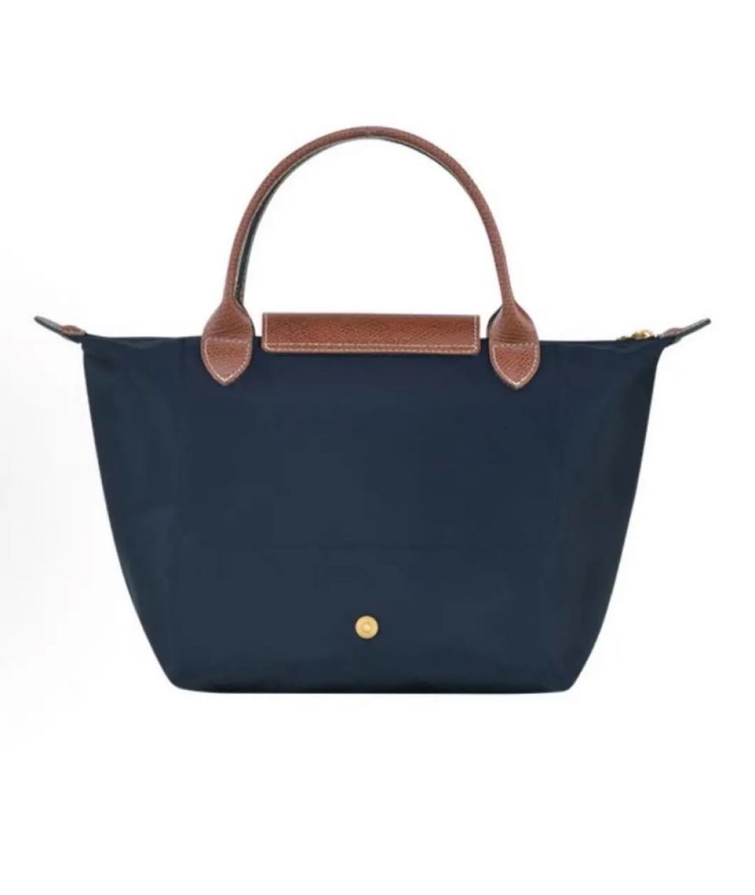 LONGCHAMP Темно-синяя тканевая сумка тоут, фото 2