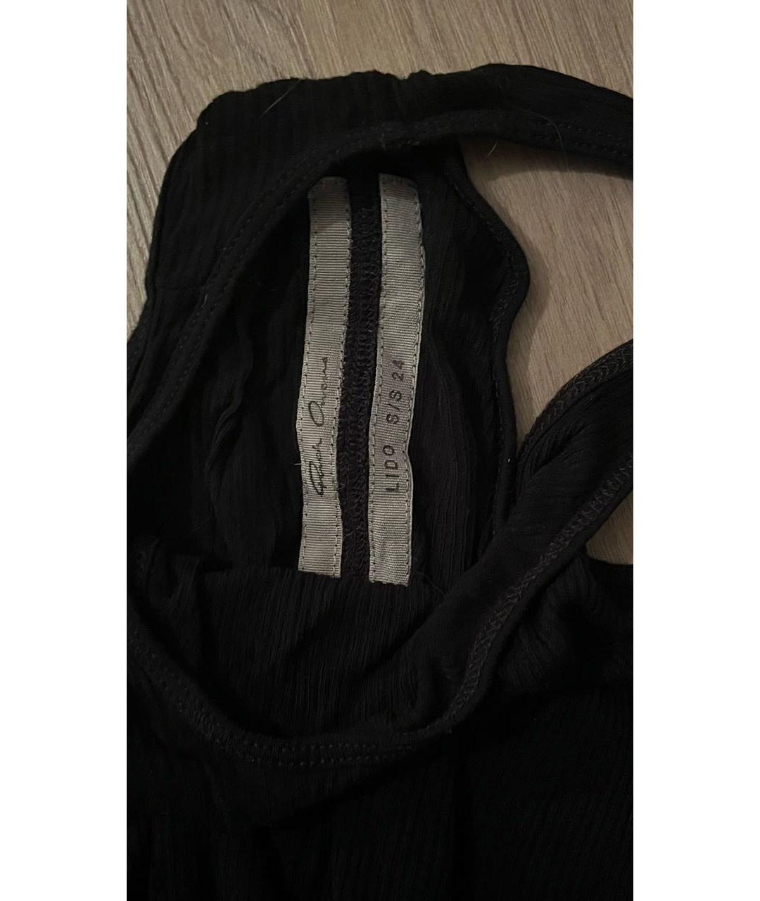 RICK OWENS DRKSHDW Черная хлопковая майка, фото 4