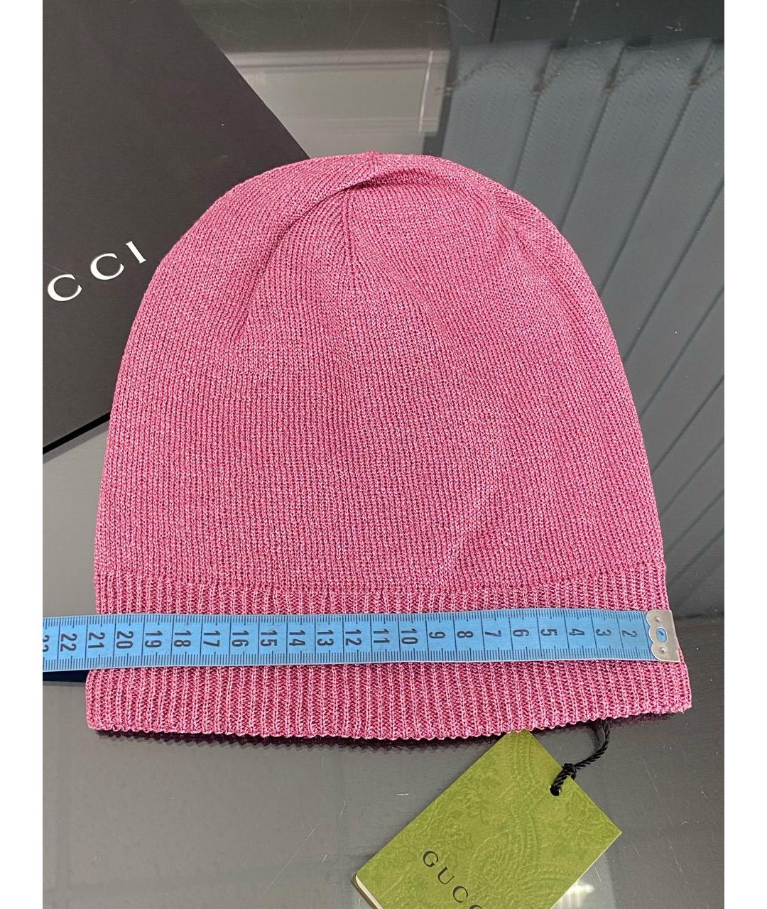 GUCCI Розовая шапка, фото 7