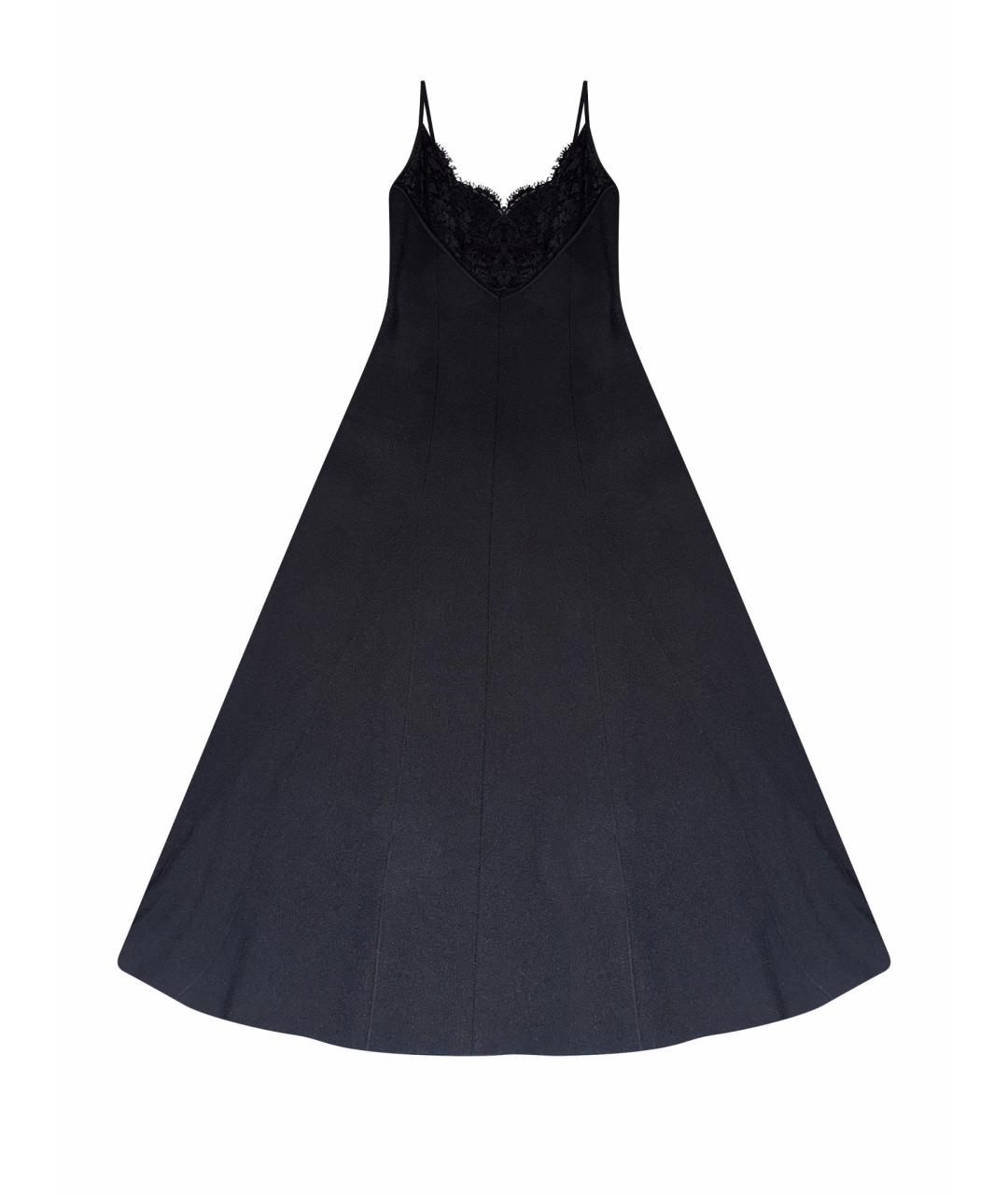 VALENTINO Черное вискозное вечернее платье, фото 1