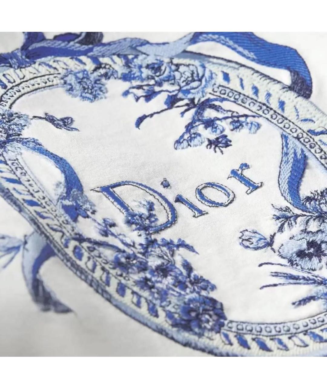 CHRISTIAN DIOR Белая хлопковая футболка, фото 4