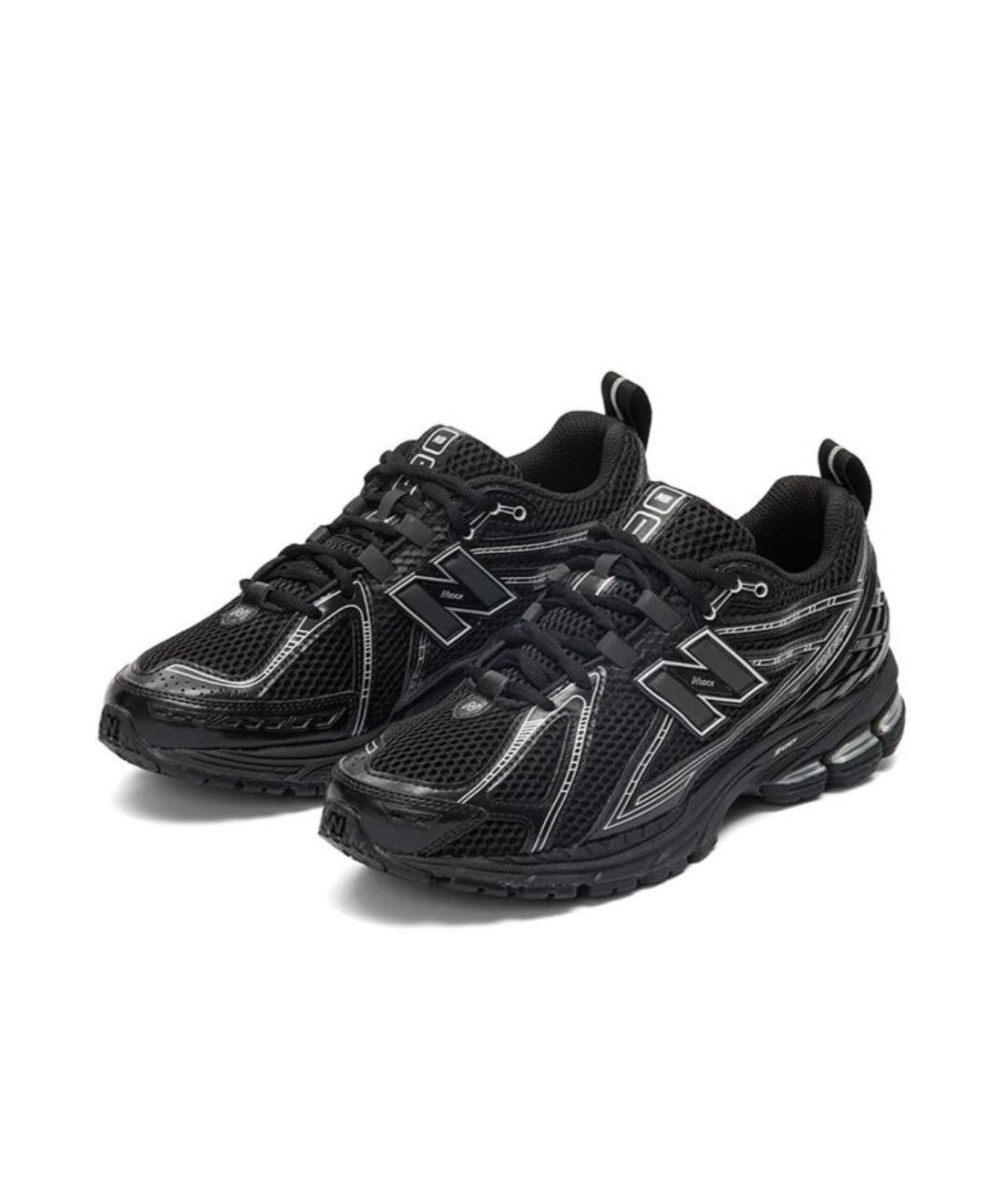 NEW BALANCE Черные текстильные низкие кроссовки / кеды, фото 2