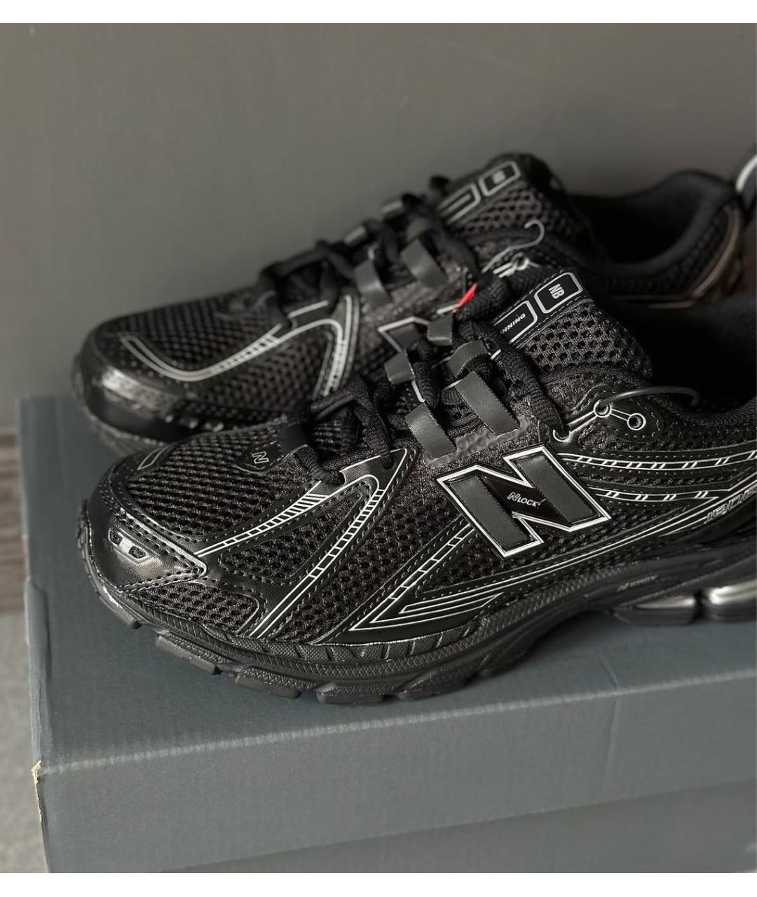 NEW BALANCE Черные текстильные низкие кроссовки / кеды, фото 8