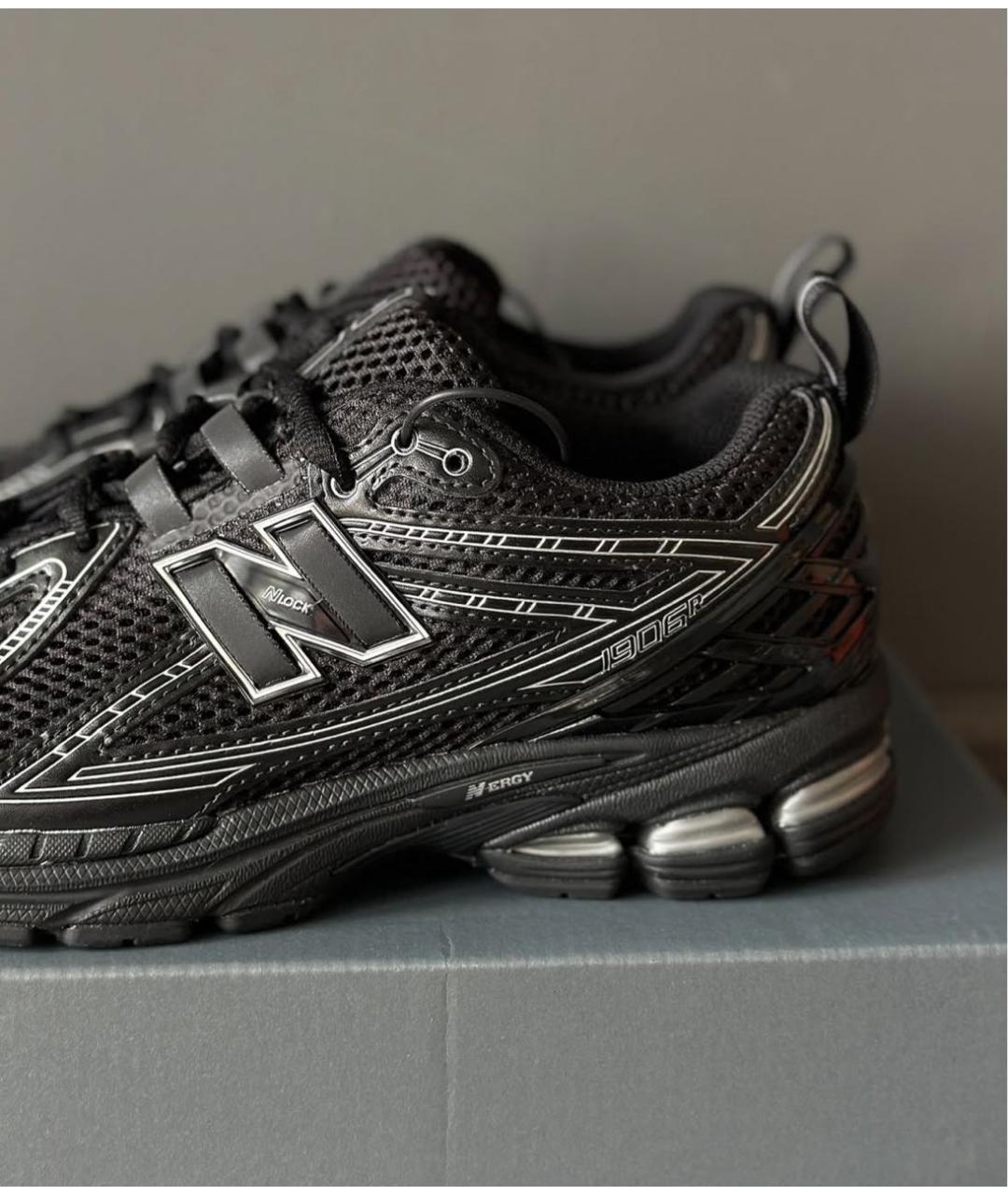 NEW BALANCE Черные текстильные низкие кроссовки / кеды, фото 6