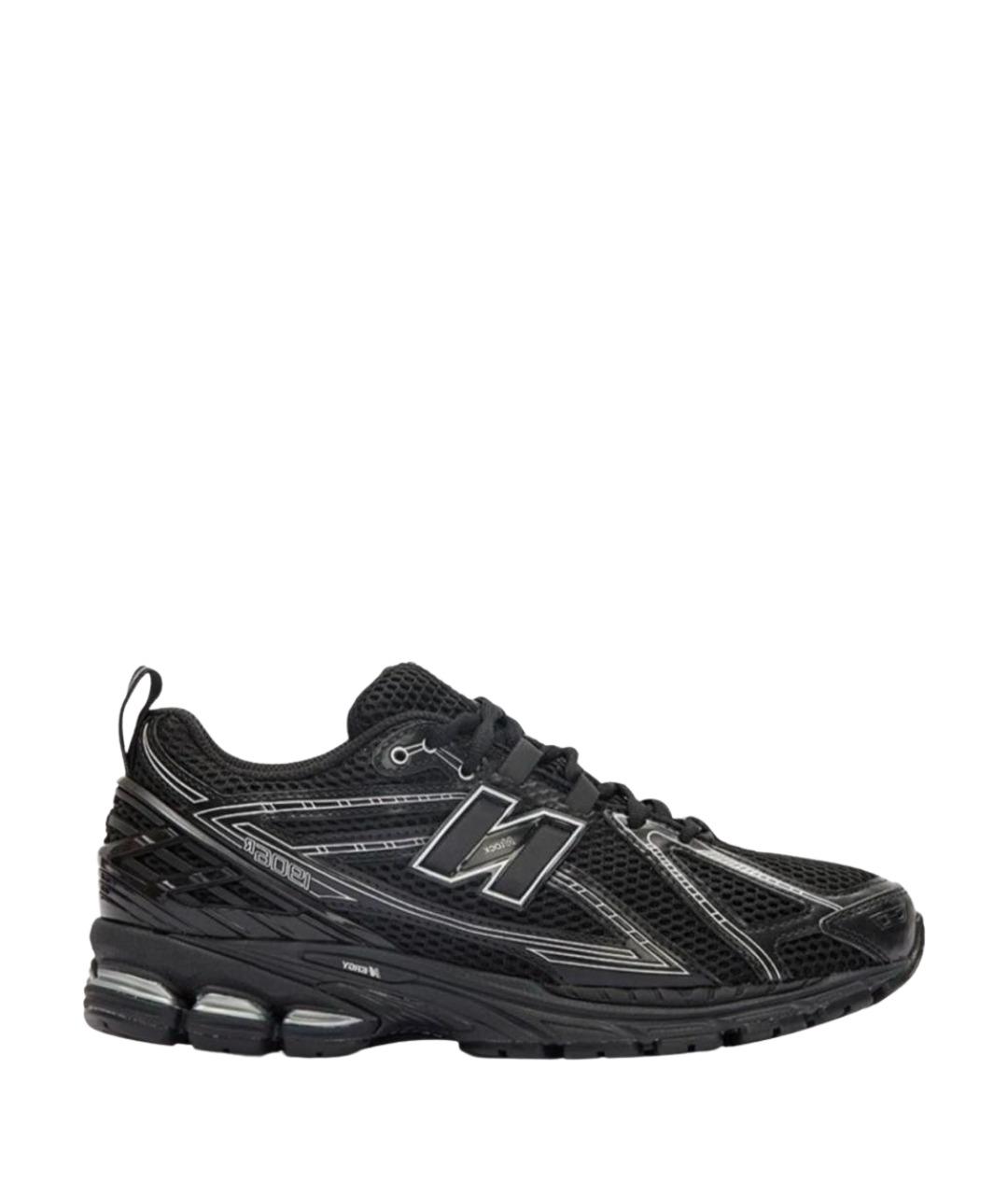 NEW BALANCE Черные текстильные низкие кроссовки / кеды, фото 1