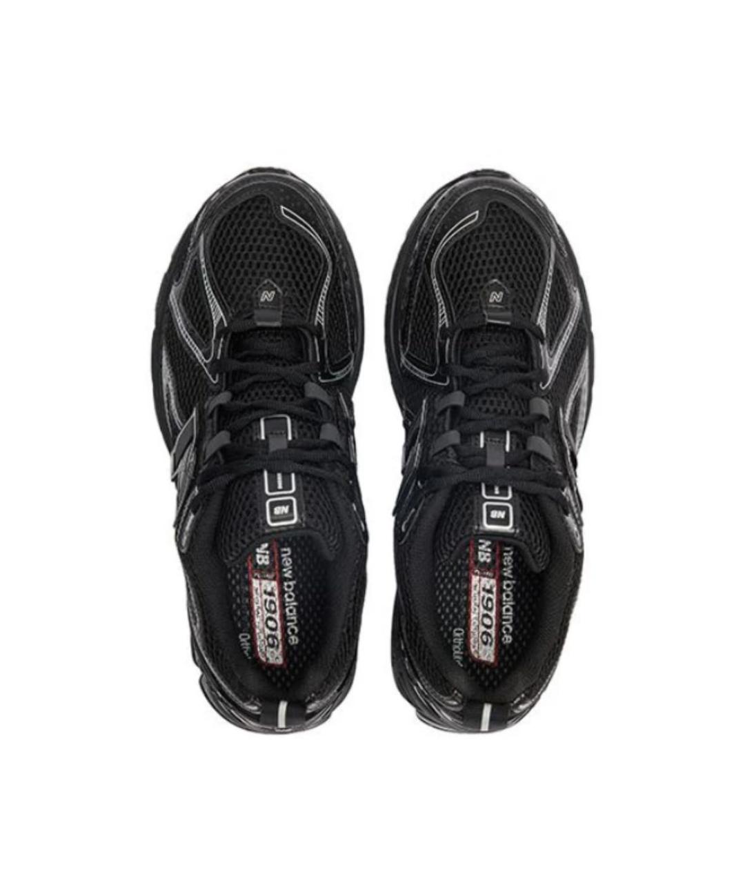 NEW BALANCE Черные текстильные низкие кроссовки / кеды, фото 4