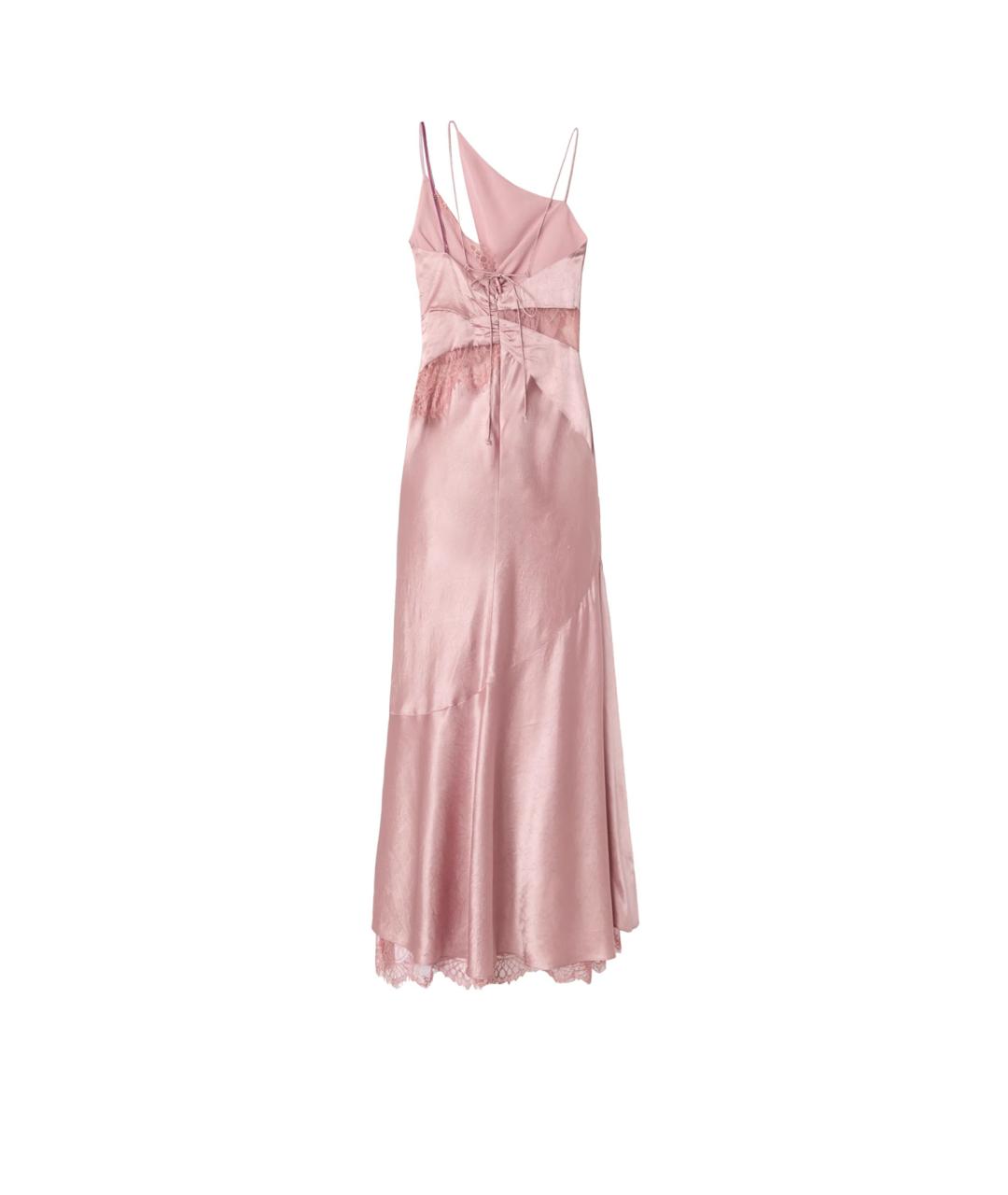 PINKO Розовое ацетатное коктейльное платье, фото 6