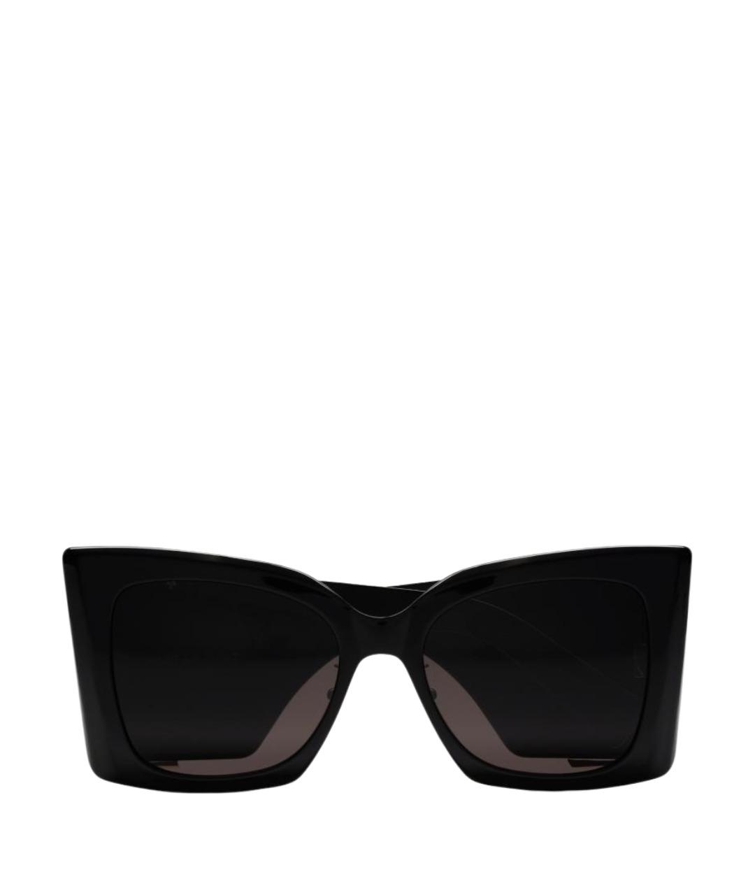 SAINT LAURENT Черные пластиковые солнцезащитные очки, фото 1