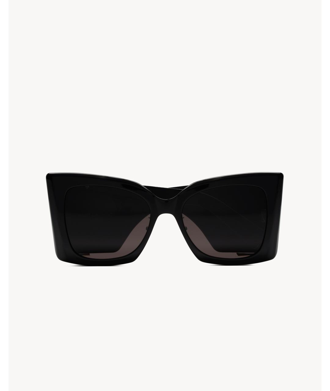 SAINT LAURENT Черные пластиковые солнцезащитные очки, фото 3