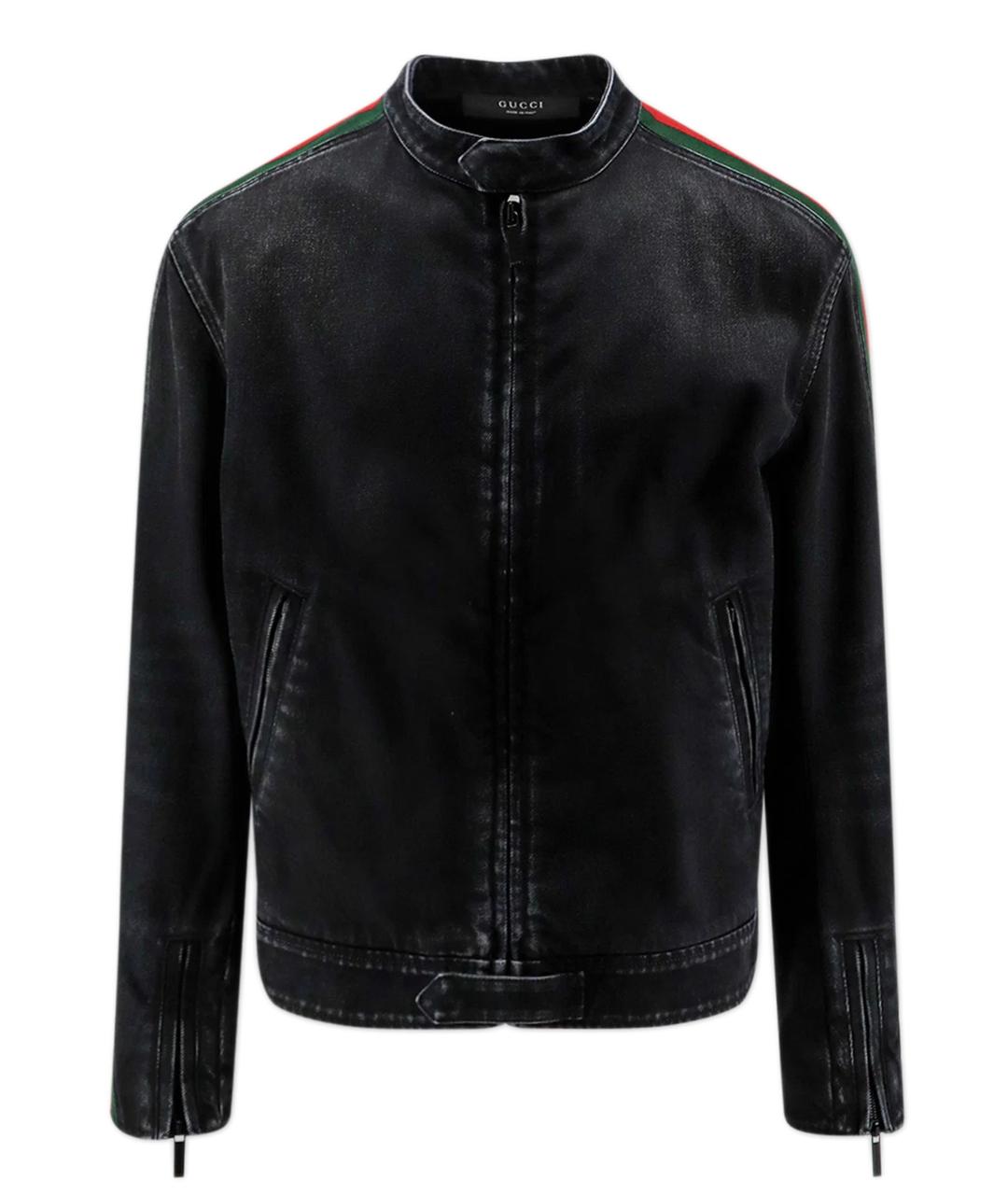 GUCCI Черная хлопковая куртка, фото 1