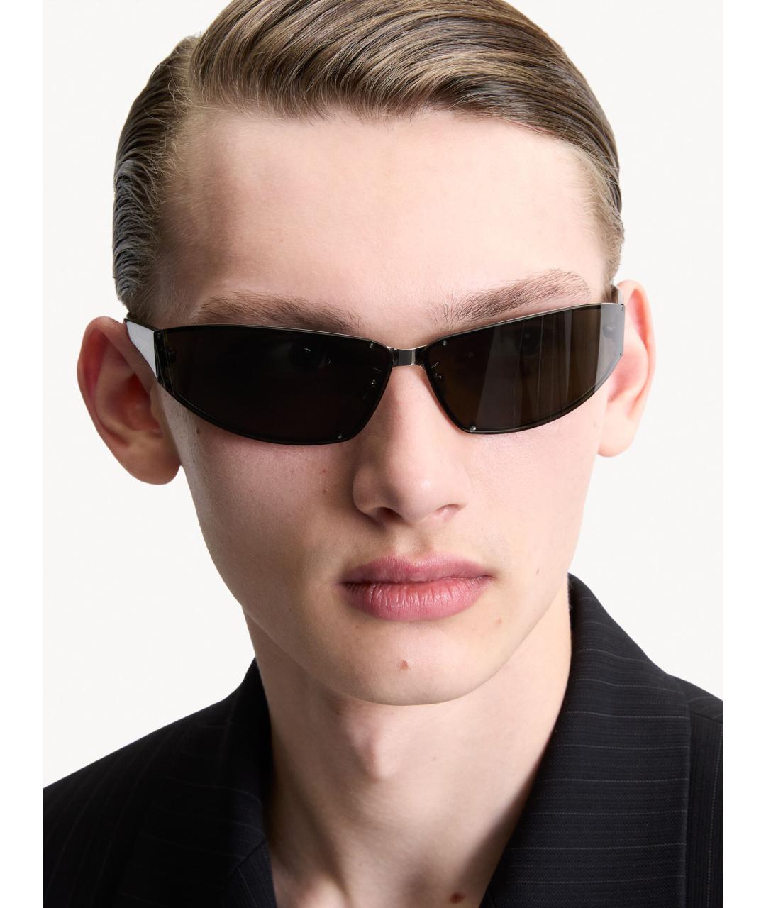 SAINT LAURENT Черные солнцезащитные очки, фото 2