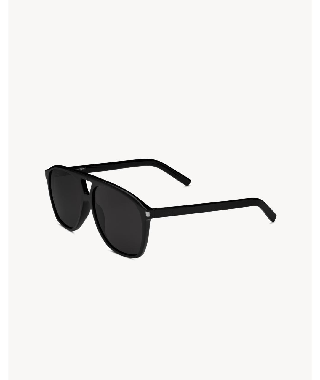 SAINT LAURENT Черные пластиковые солнцезащитные очки, фото 2