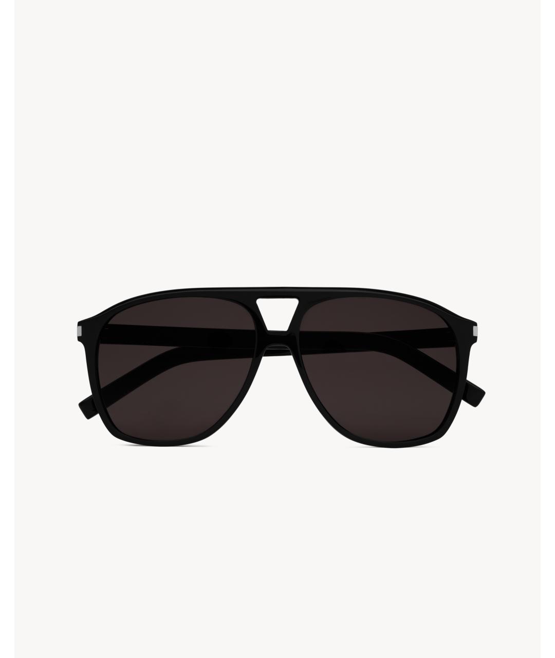 SAINT LAURENT Черные пластиковые солнцезащитные очки, фото 3