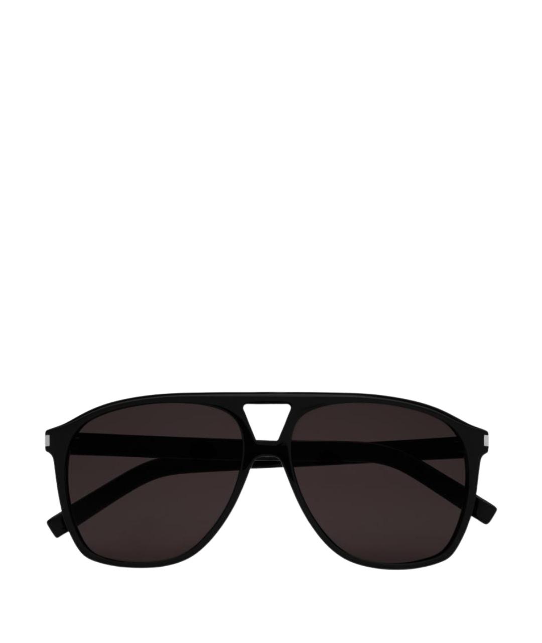 SAINT LAURENT Черные пластиковые солнцезащитные очки, фото 1