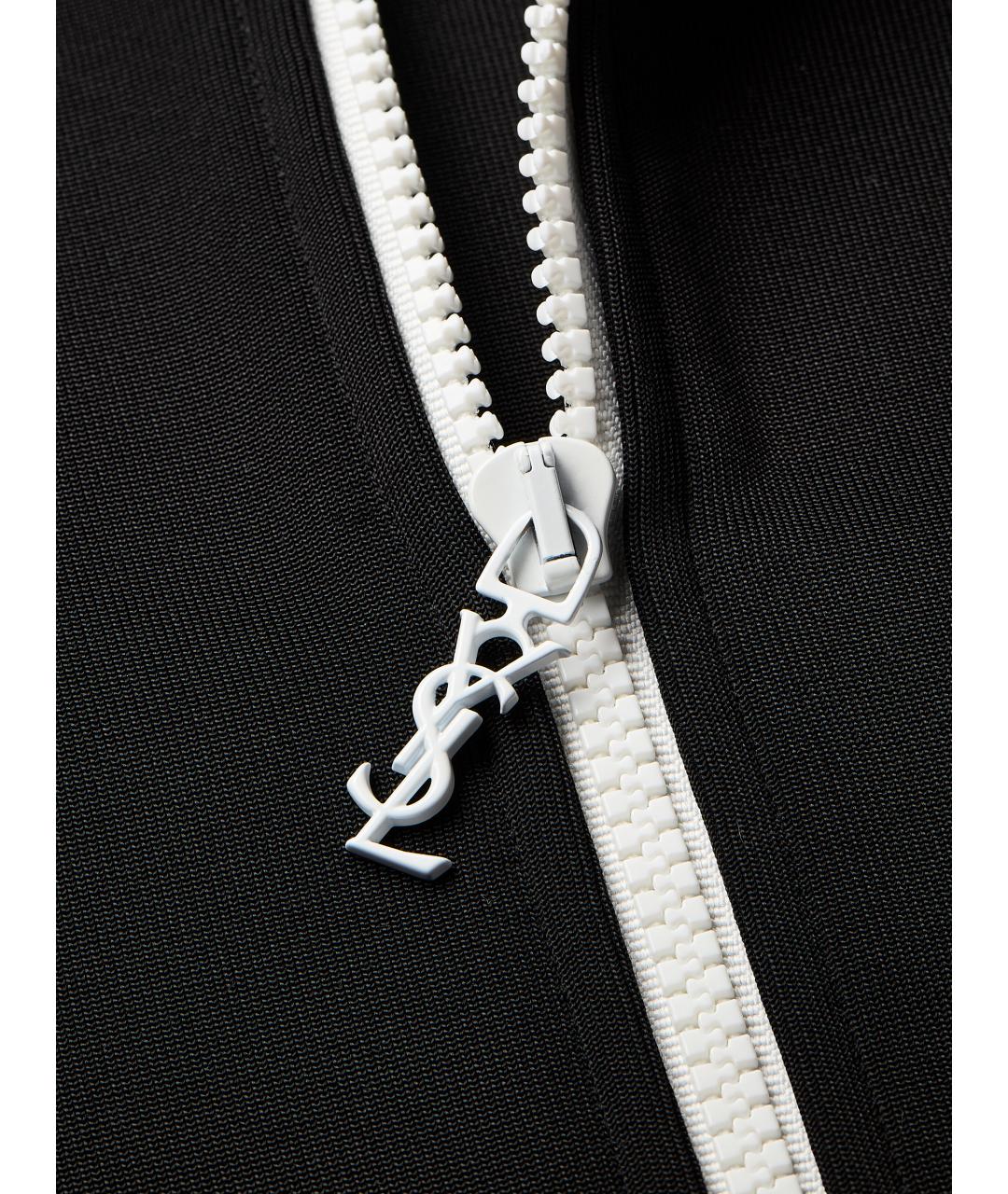SAINT LAURENT Черная вискозная куртка, фото 5