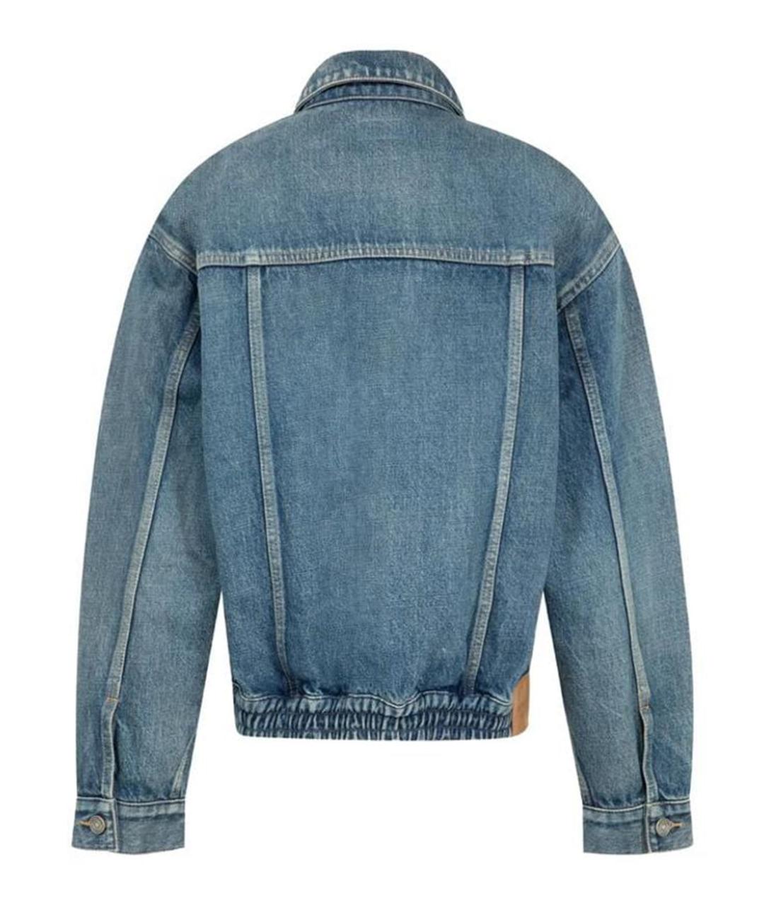 SAINT LAURENT Синяя хлопковая куртка, фото 2