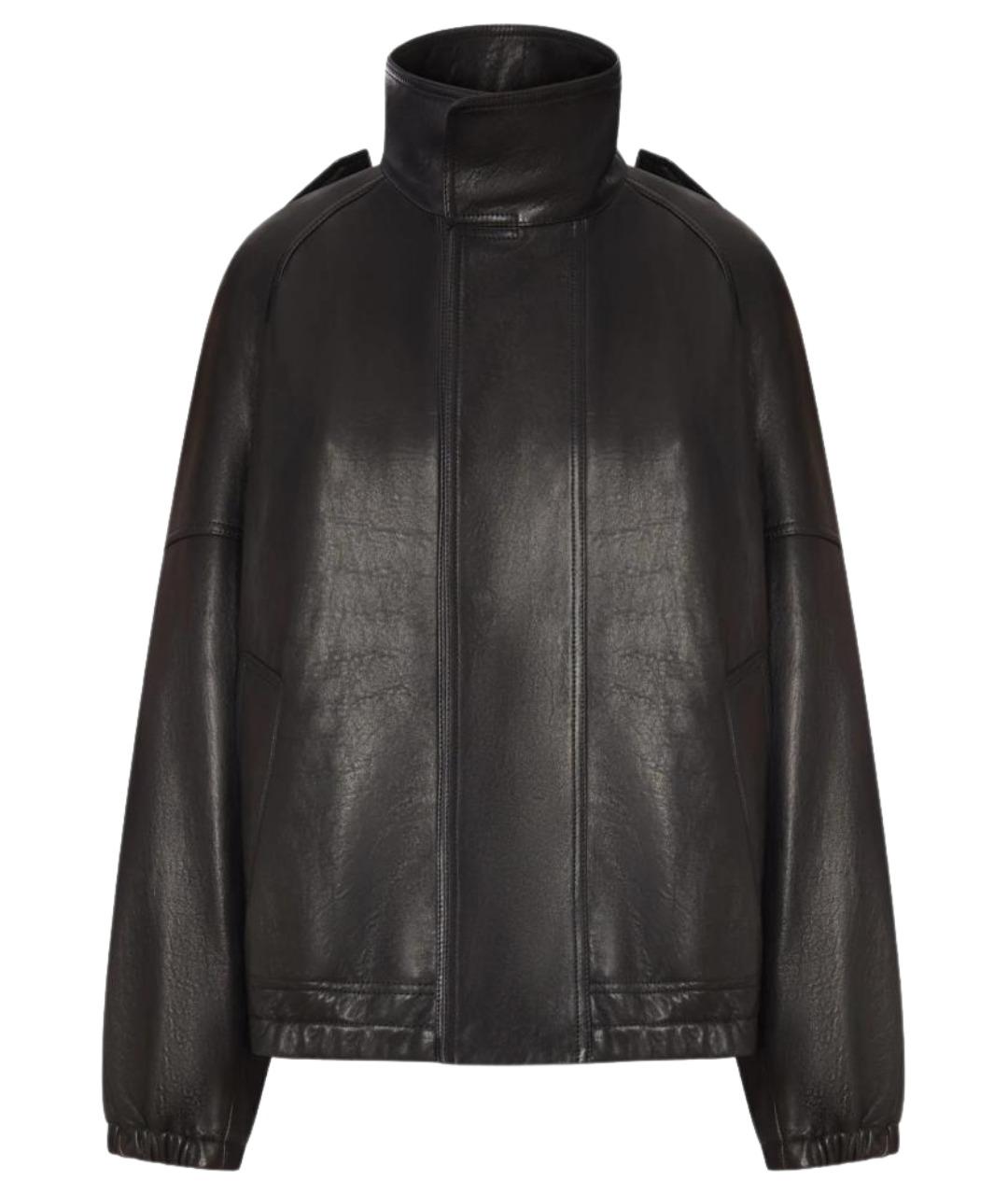 SAINT LAURENT Черная кожаная куртка, фото 1