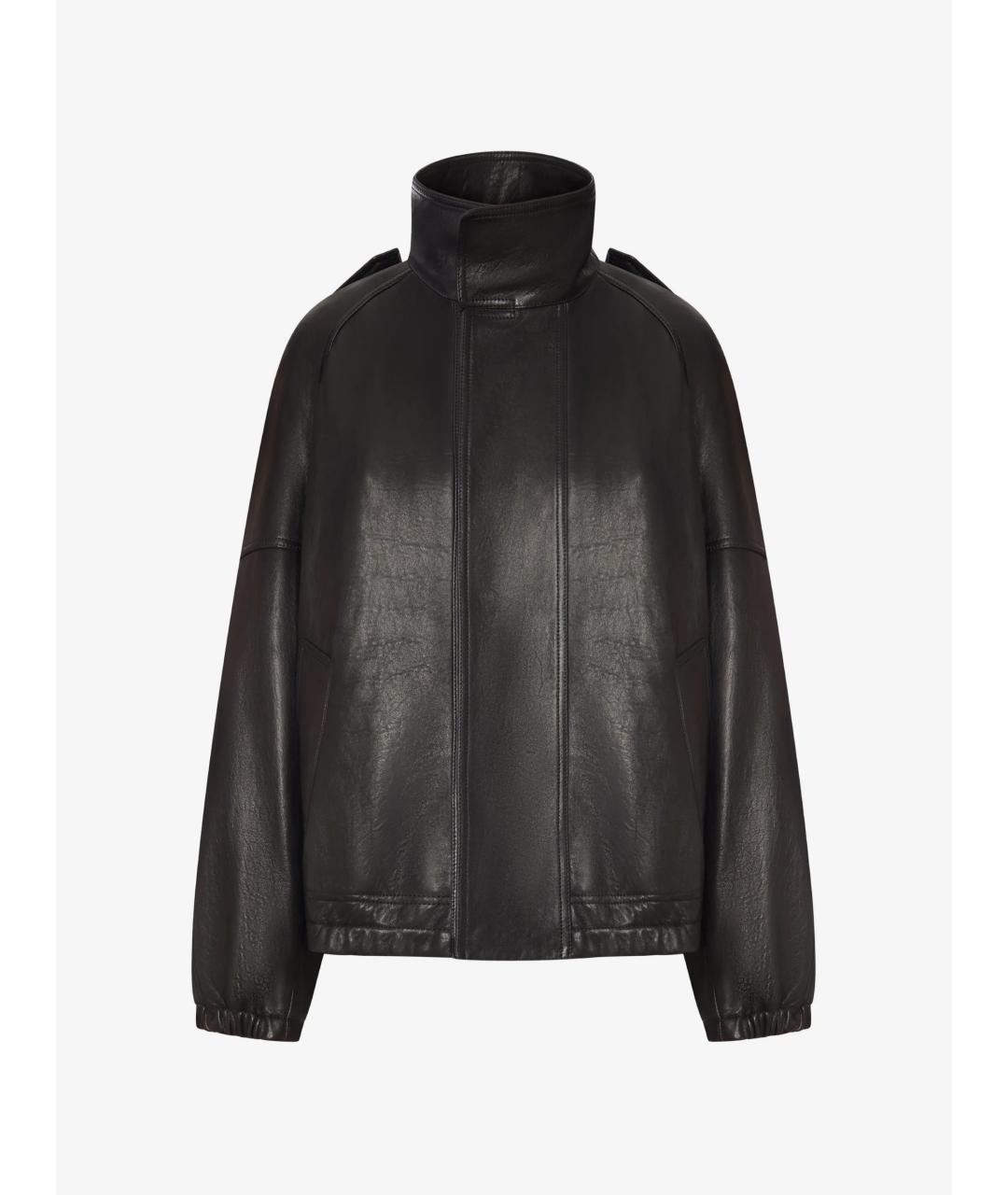 SAINT LAURENT Черная кожаная куртка, фото 3