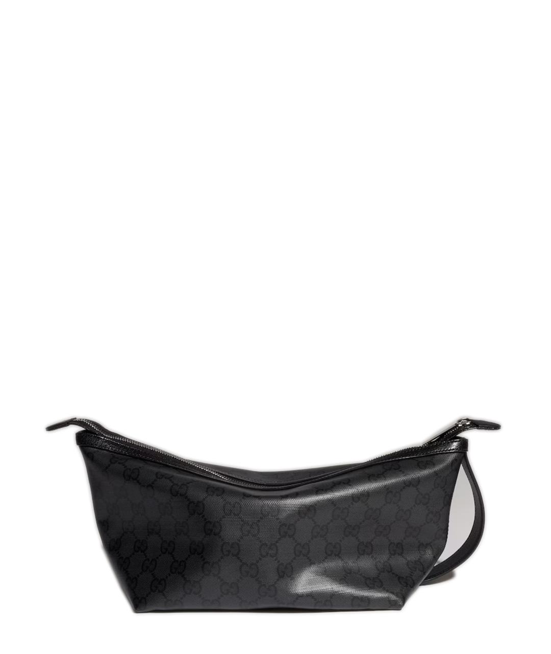 GUCCI Черная сумка на плечо из канвы, фото 1