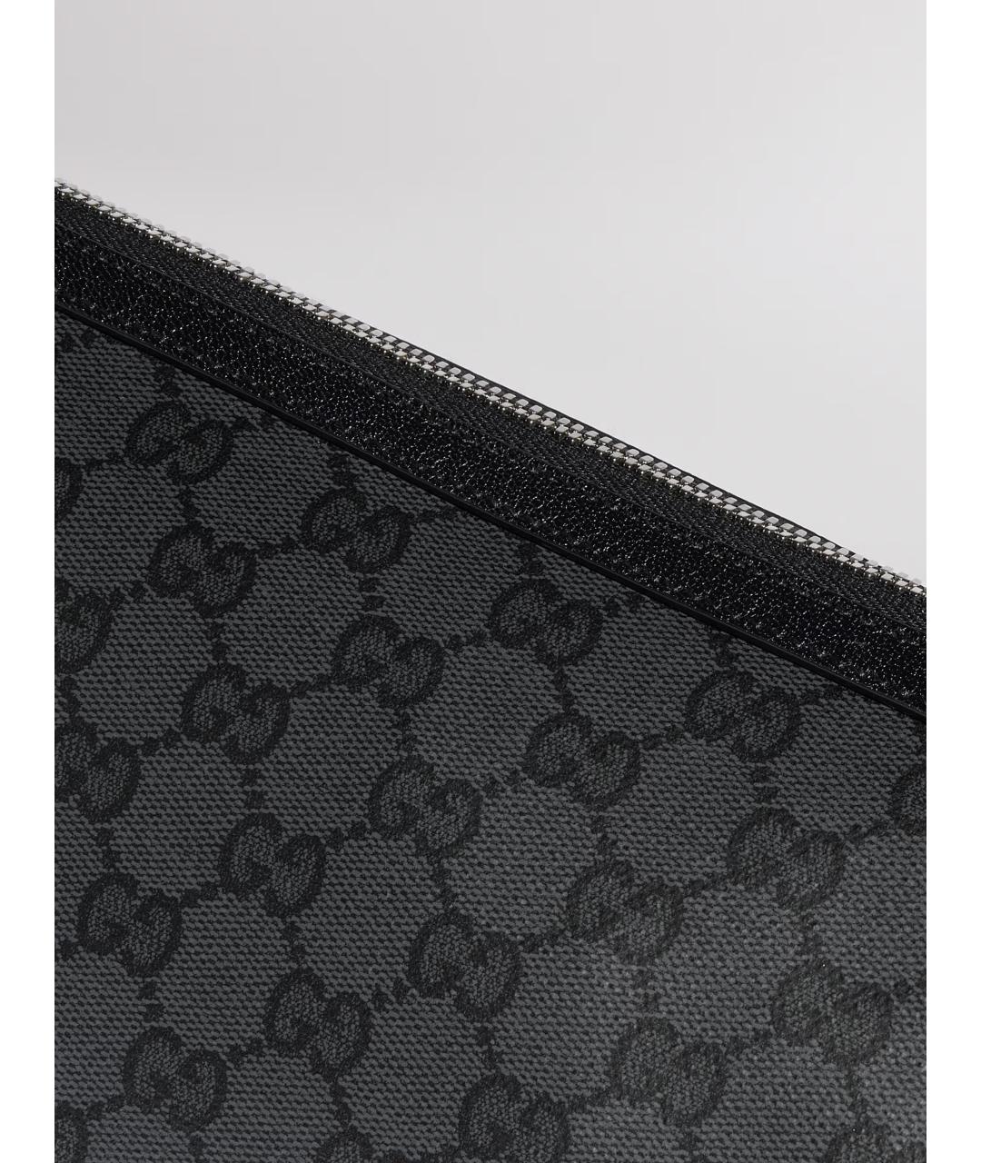 GUCCI Черная сумка на плечо из канвы, фото 4