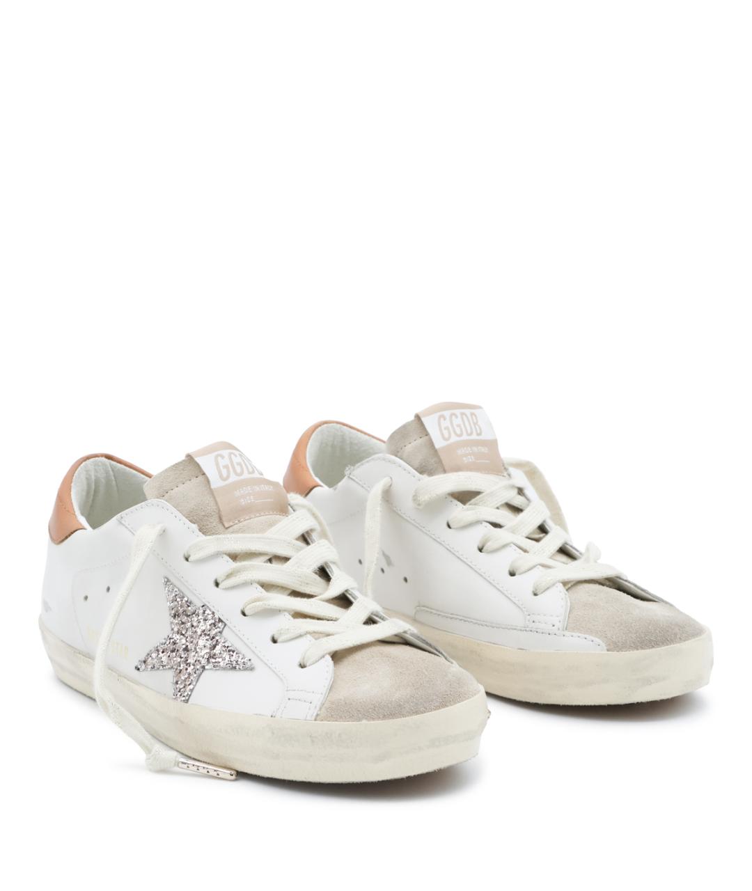GOLDEN GOOSE Белые кожаные кеды, фото 3
