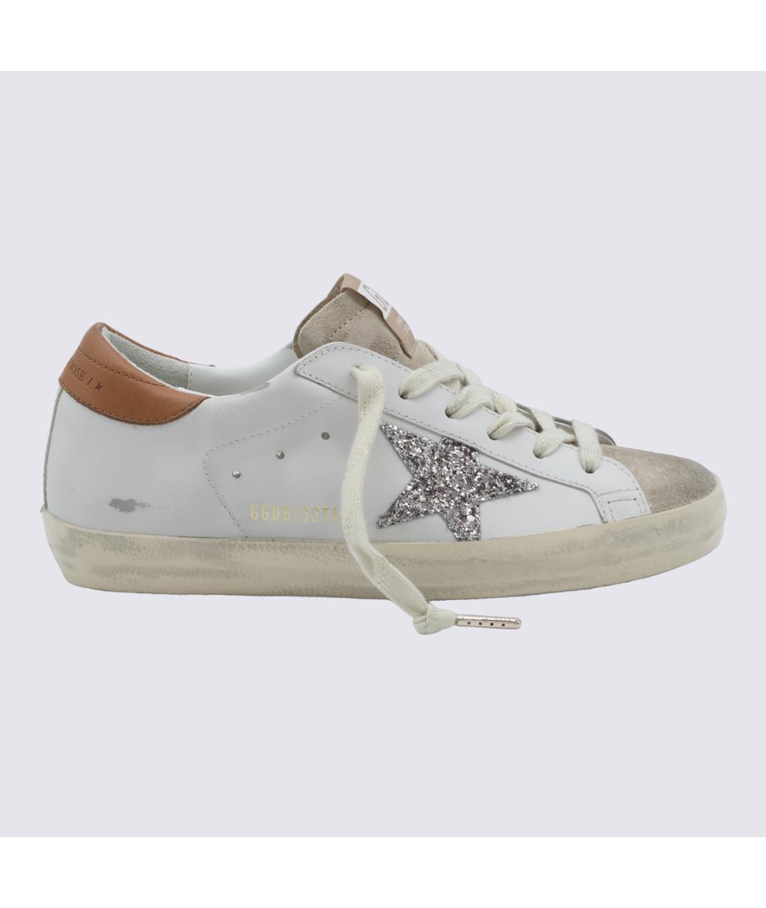 GOLDEN GOOSE Белые кожаные кеды, фото 2