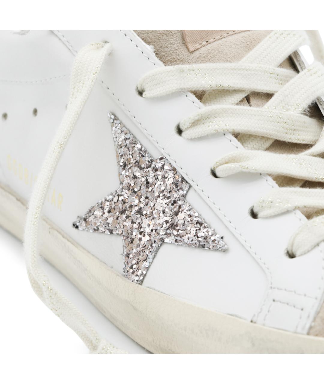 GOLDEN GOOSE Белые кожаные кеды, фото 7
