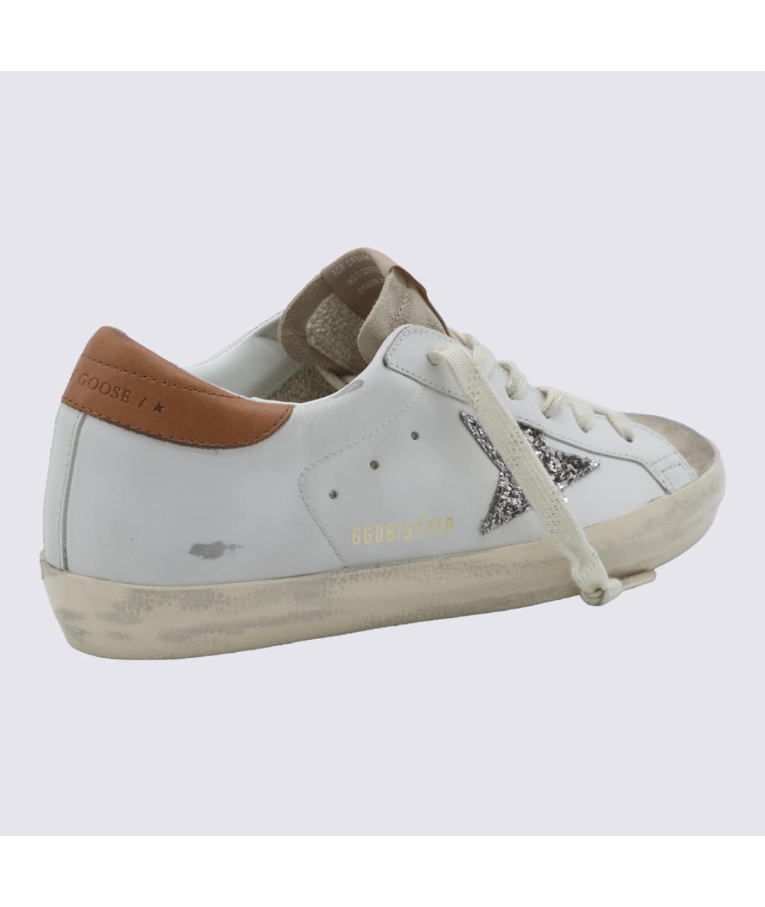 GOLDEN GOOSE Белые кожаные кеды, фото 6