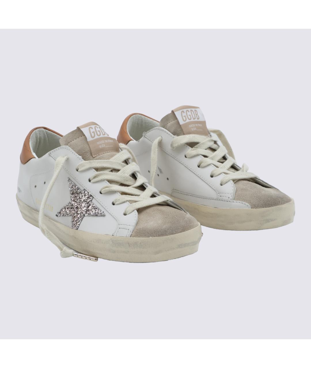 GOLDEN GOOSE Белые кожаные кеды, фото 4