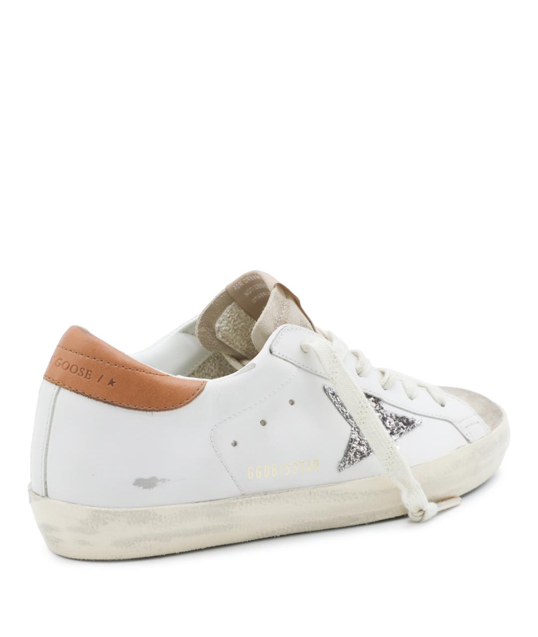 GOLDEN GOOSE Белые кожаные кеды, фото 5