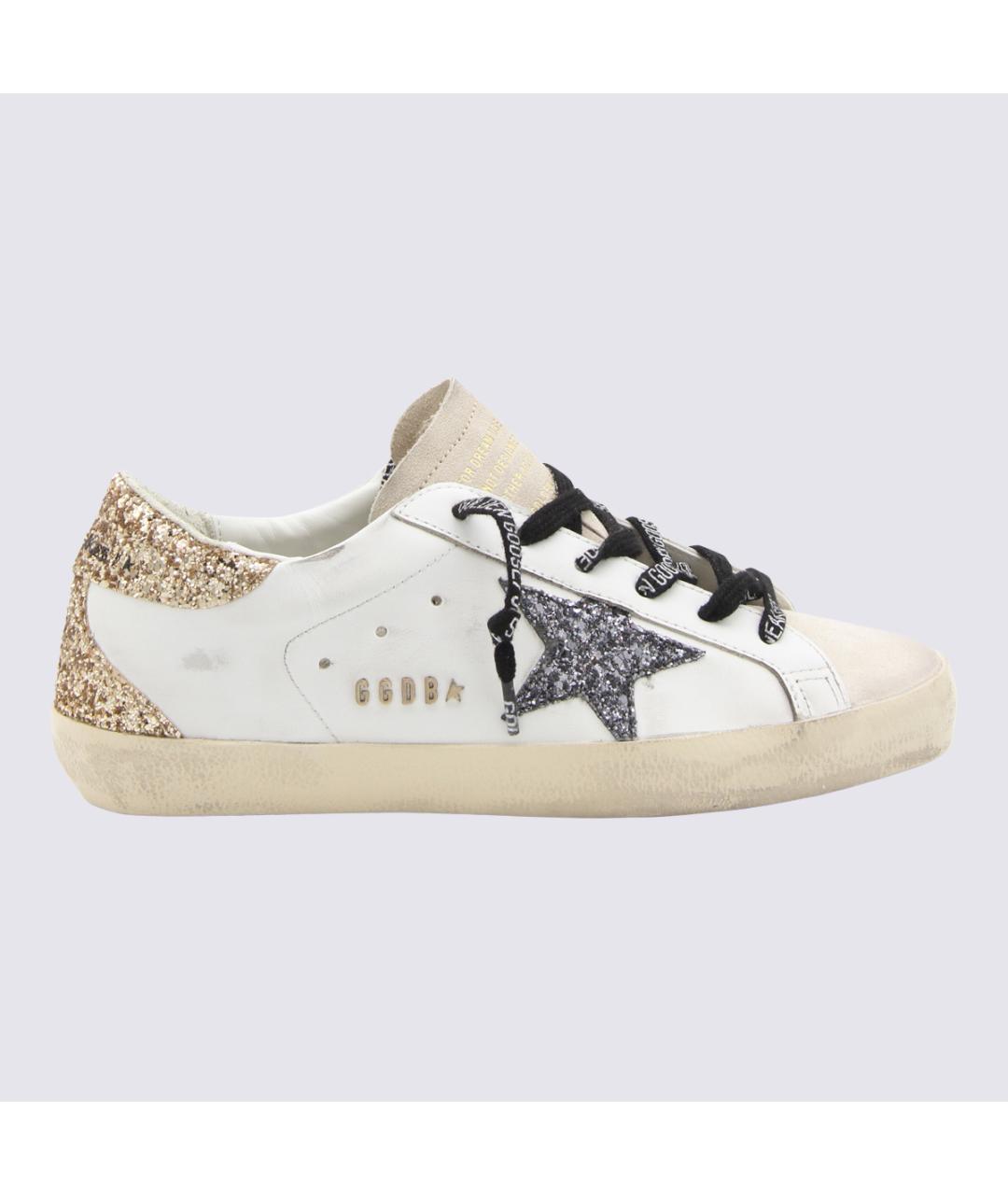 GOLDEN GOOSE Белые кожаные кеды, фото 5