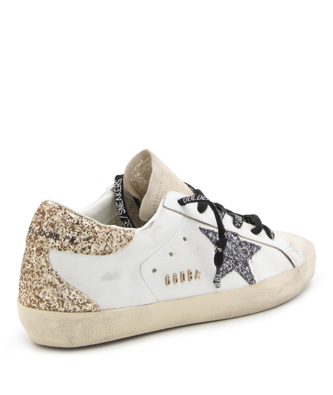 GOLDEN GOOSE Белые кожаные кеды, фото 3