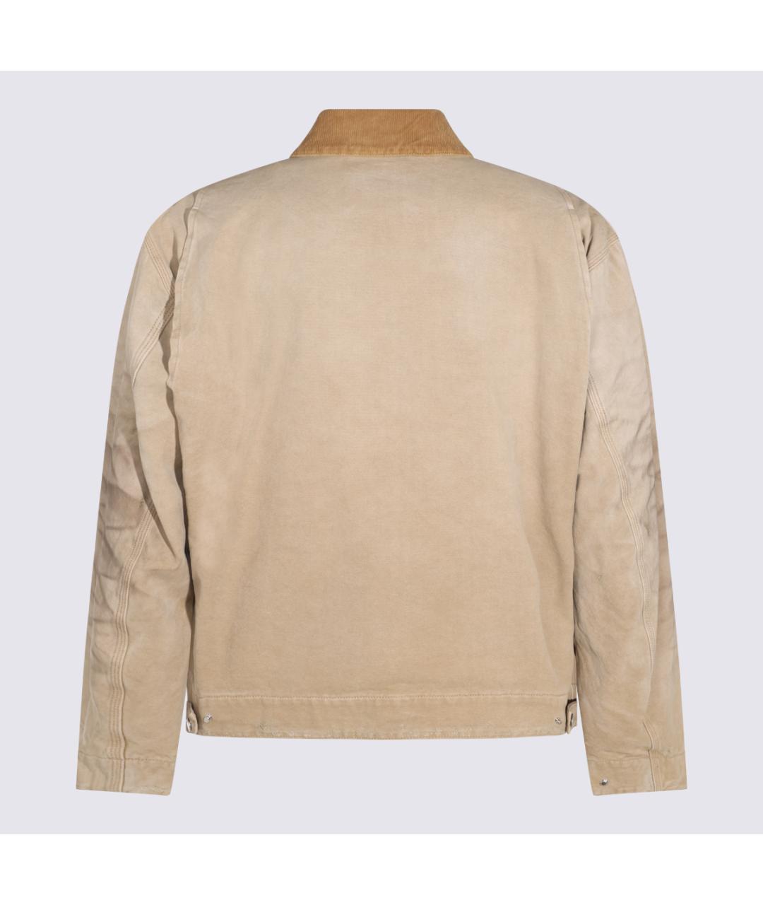 GOLDEN GOOSE Бежевая хлопковая куртка, фото 4