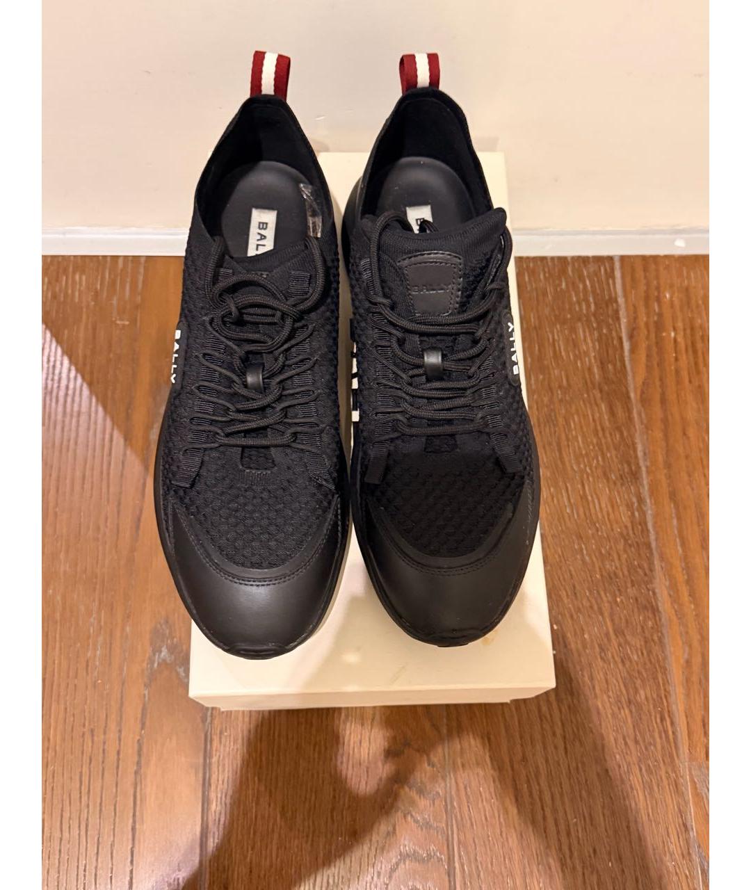 BALLY Черные текстильные низкие кроссовки / кеды, фото 3
