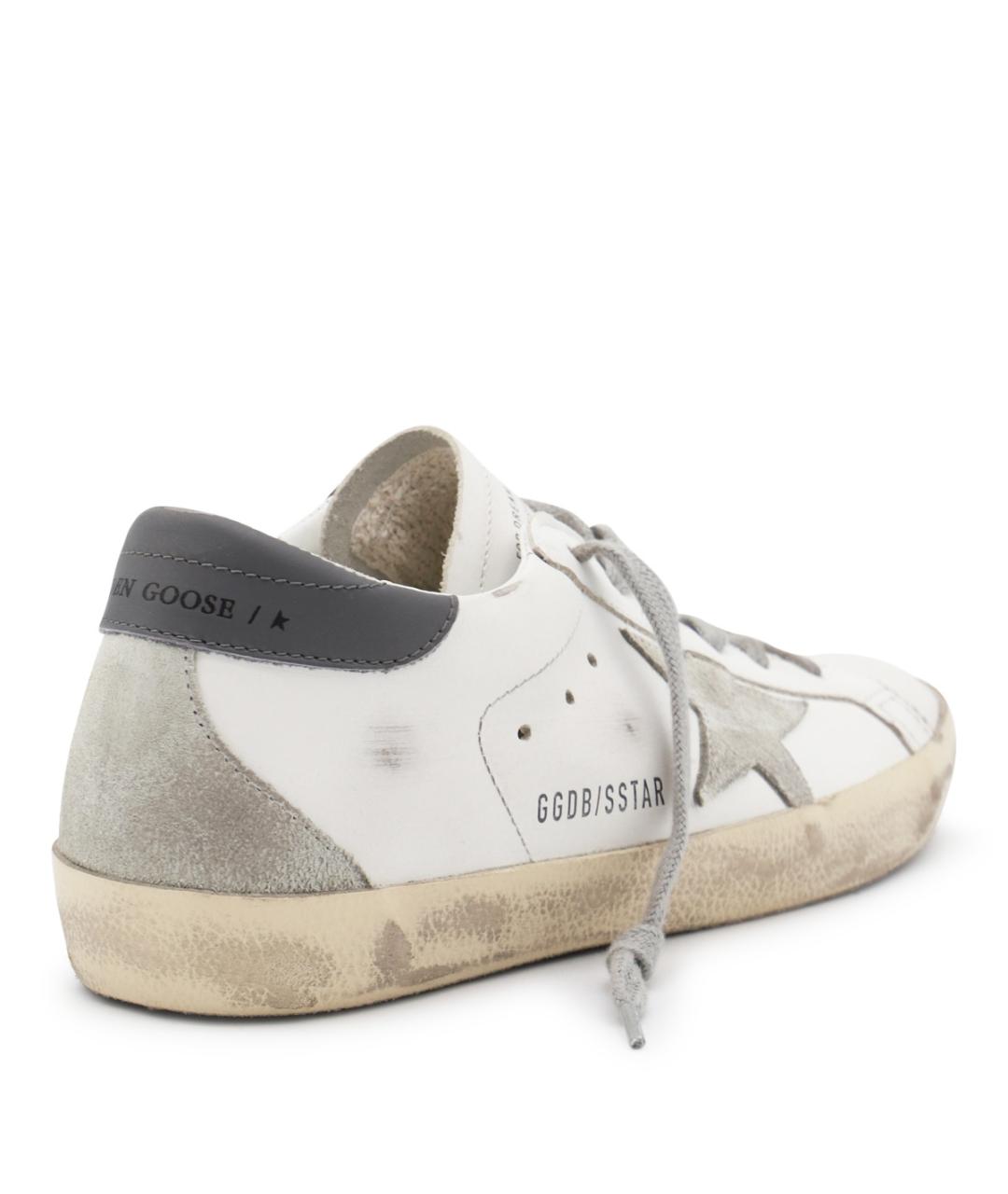 GOLDEN GOOSE Белые кожаные кеды, фото 3