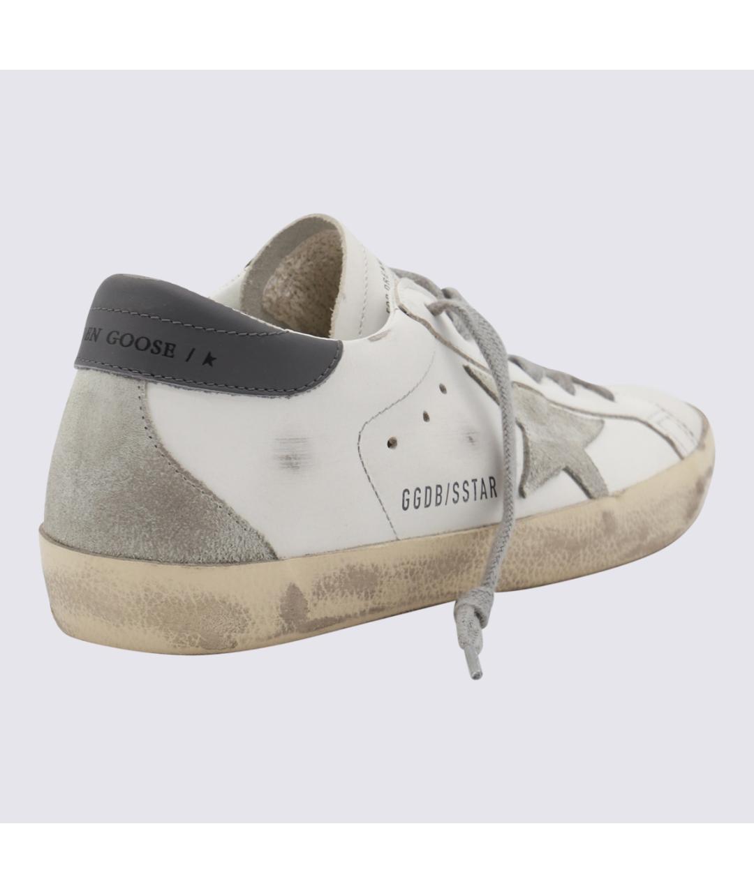 GOLDEN GOOSE Белые кожаные кеды, фото 6